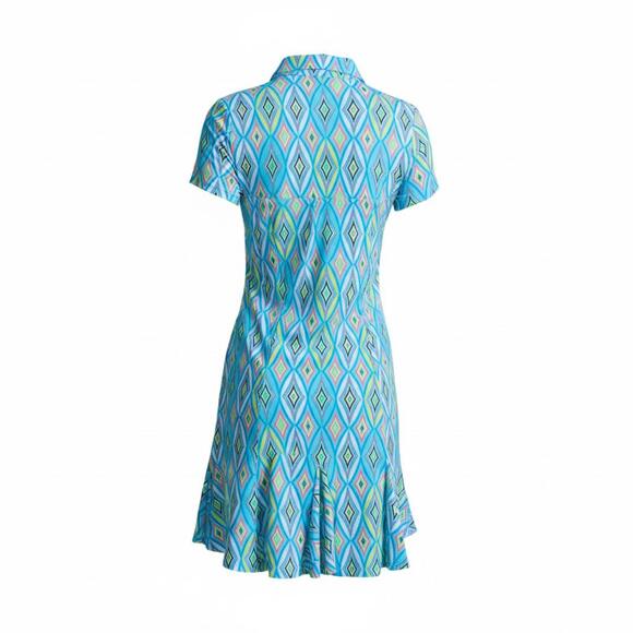 Ibkul Romina Print Short Sleeve Godet Dress -  Size Large - NWT (New)‎ - Picture 4 of 4